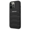 AMG AMHCP13LGSEBK iPhone 13 Pro / 13 6,1 czarny/black hardcase Leather Debossed Lines